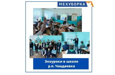 Экологические уроки в школе N1 р.п. Чаадаевка